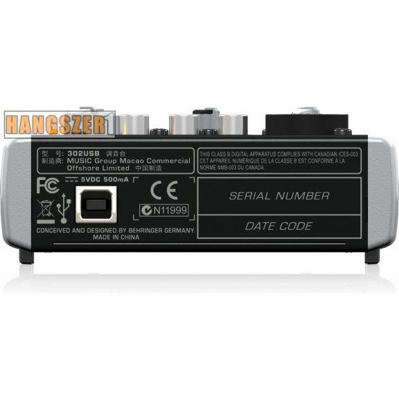 Behringer XENYX 302USB keverőpult