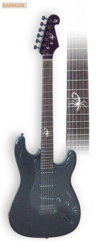 SX STRATO FEKETE SKORPIO PST-SC elektromos gitár