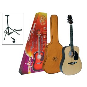 SX DG-1K NATÚR western gitár szett