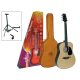 SX DG-1K NATÚR western gitár szett