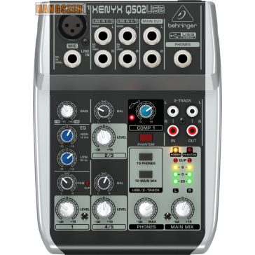 Behringer XENYX Q502 USB keverőpult