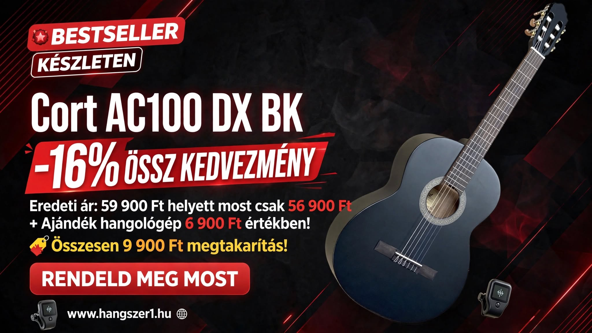 Cort AC-100 DX BKS