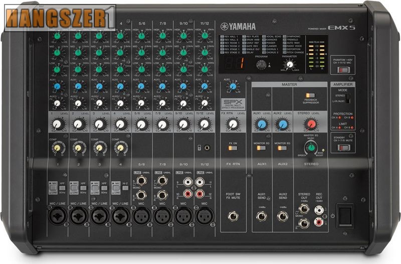 YAMAHA EMX 5 powermixer keverő erősítő YAMAHA EMX 5 powermixer keverő erősítő