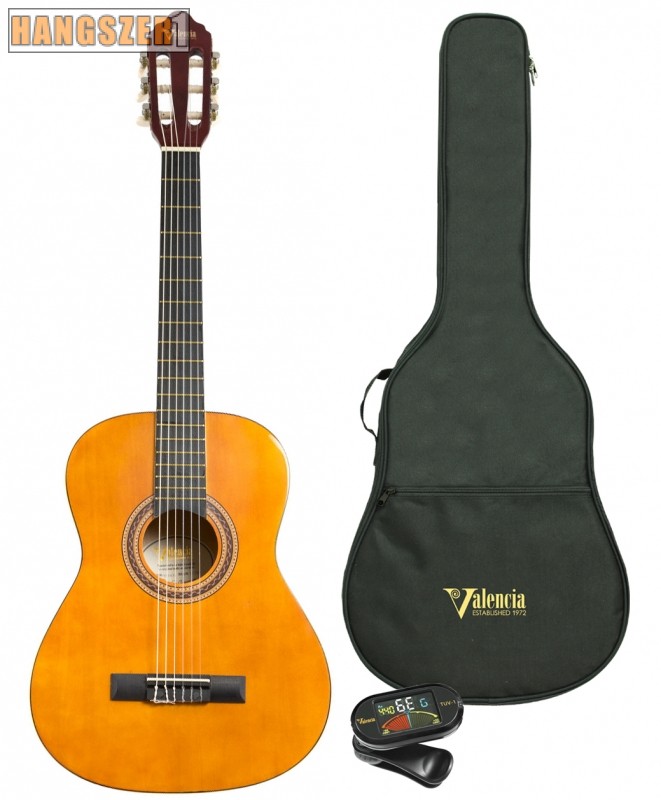 Valencia VC-103K nat 3/4 klasszikusgitár szett Valencia VC-103K nat 3/4 klasszikusgitár szett